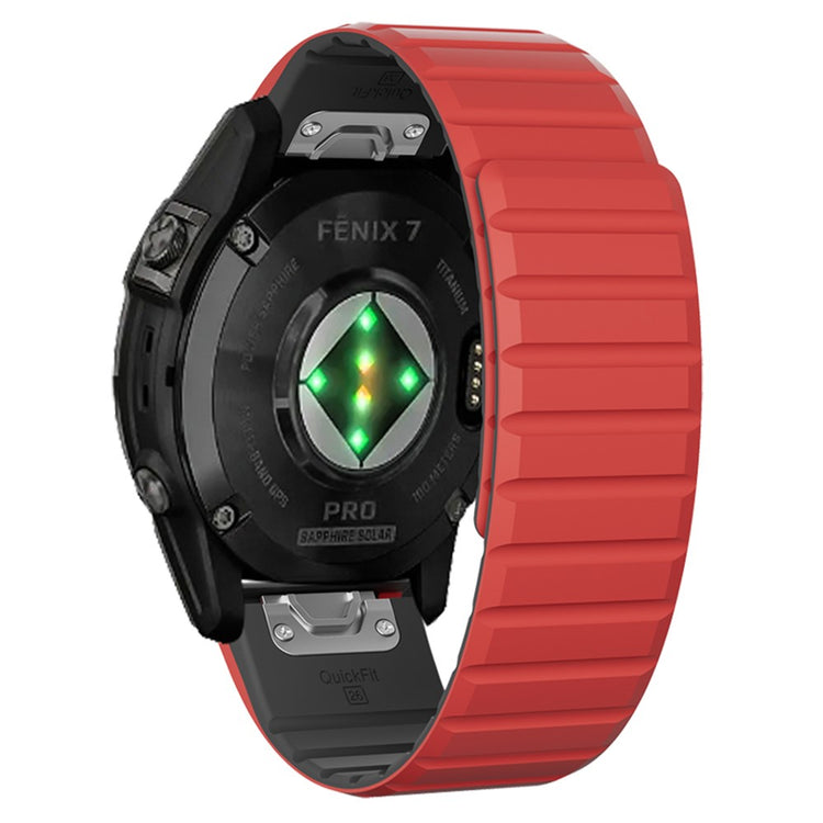 Super Durable Garmin Smartwatch Silicone Universel Strap - Red#serie_3