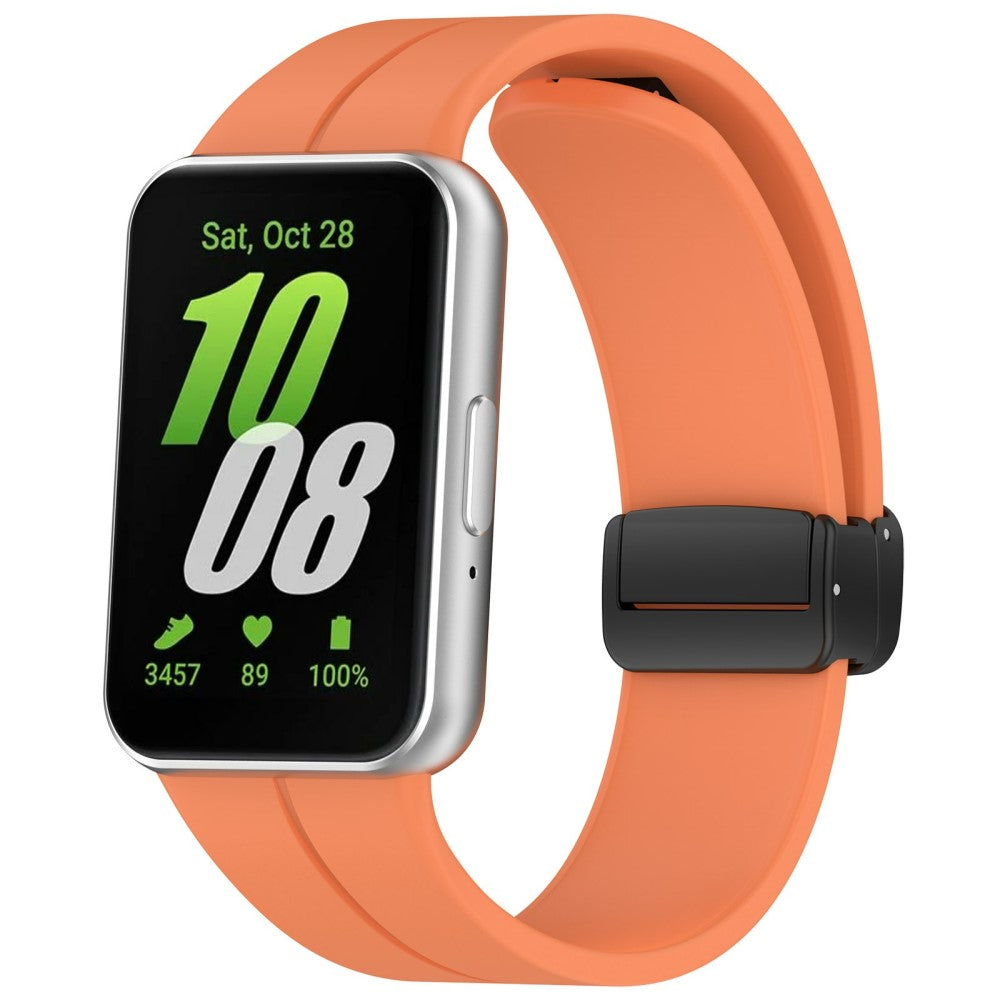 Super Agreeable Samsung Galaxy Fit 3 Silicone Strap - Orange#serie_3