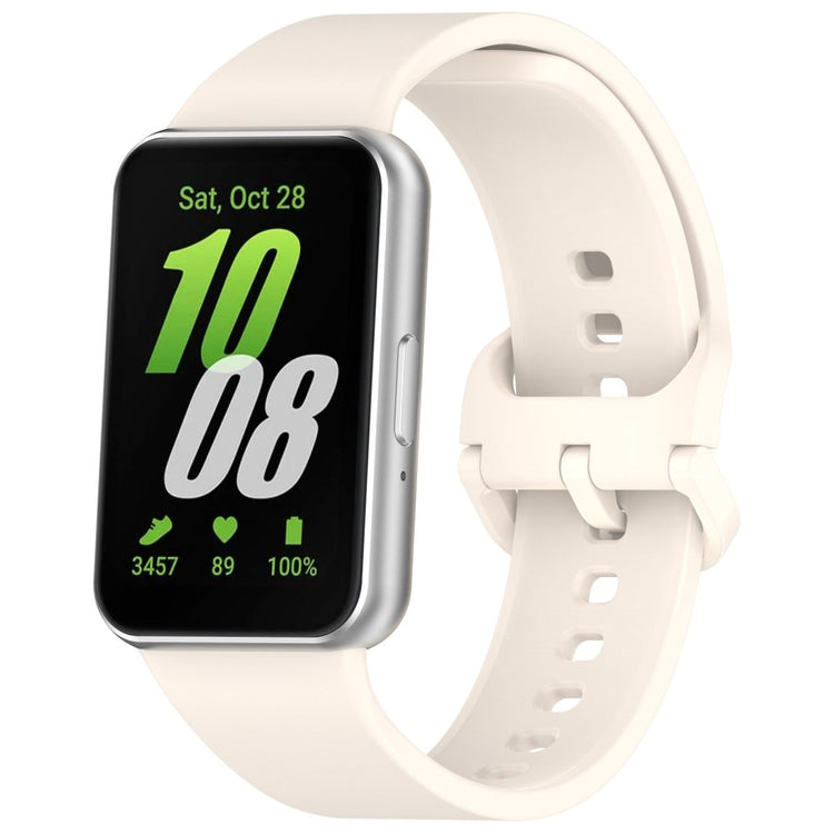 Super Pleasant Samsung Galaxy Fit 3 Silicone Strap - White#serie_11