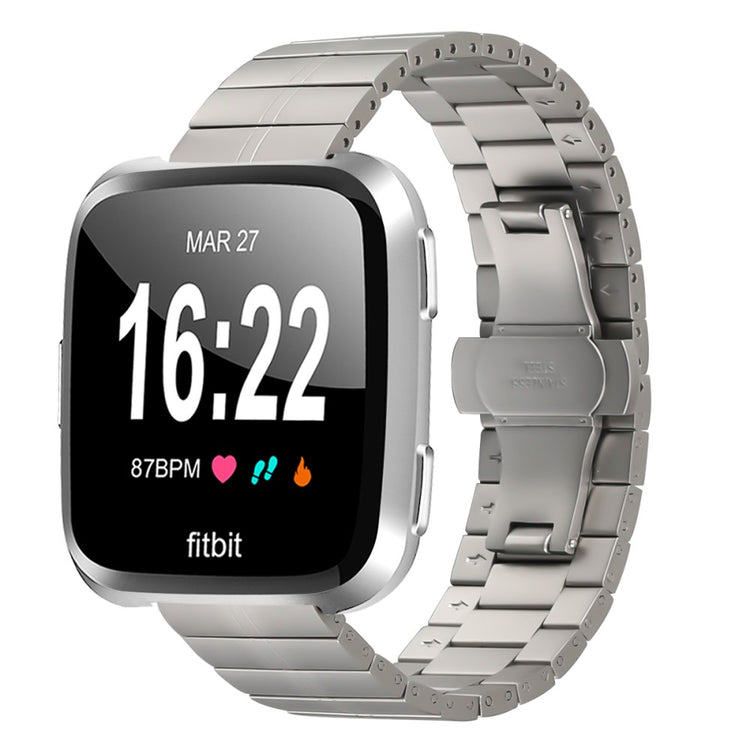 Mega Good Fitbit Smartwatch Metal Universel Strap - Silver#serie_6