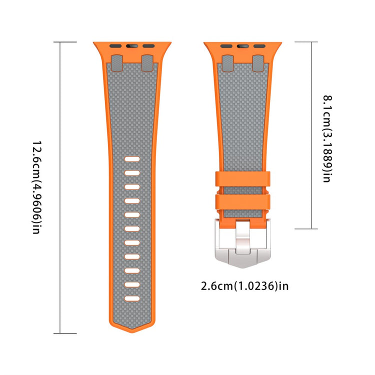 Super Neat Apple Smartwatch Silicone Universel Strap - Orange#serie_1