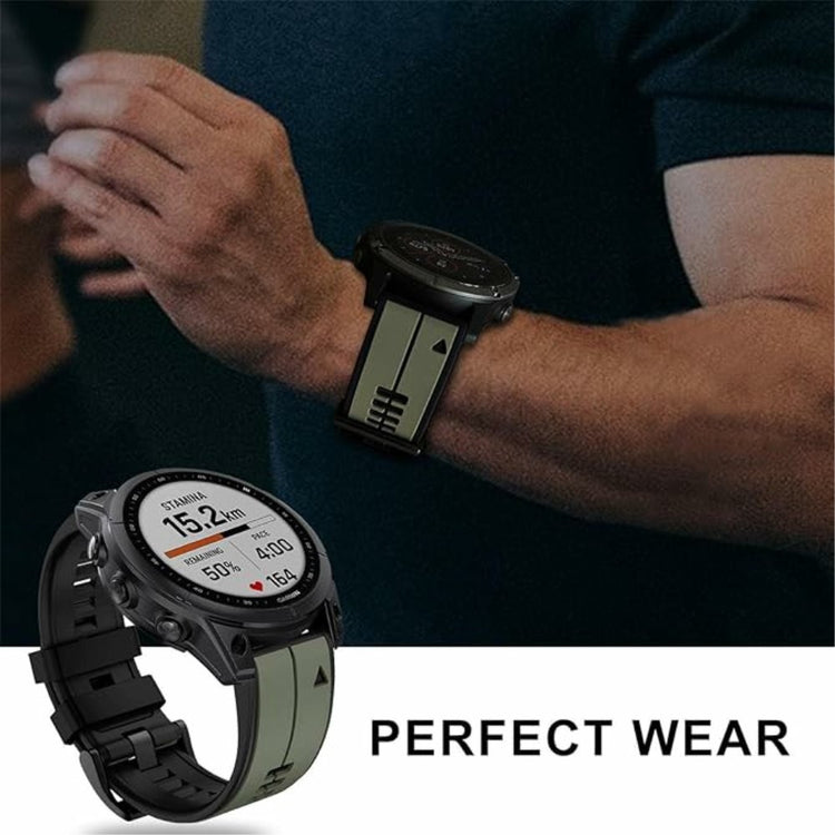 Very Stylish Garmin Smartwatch Silicone Universel Strap - Black#serie_3