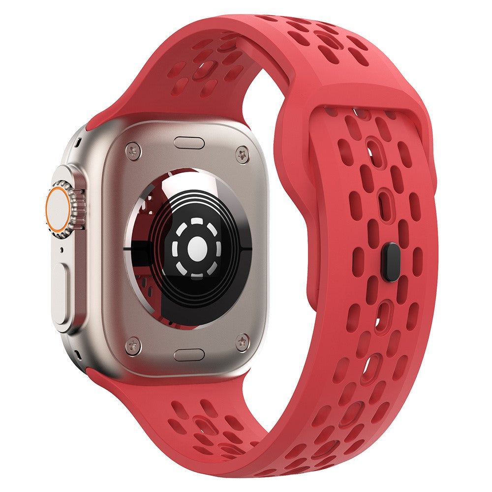 Super Strong Apple Smartwatch Silicone Universel Strap - Red#serie_3