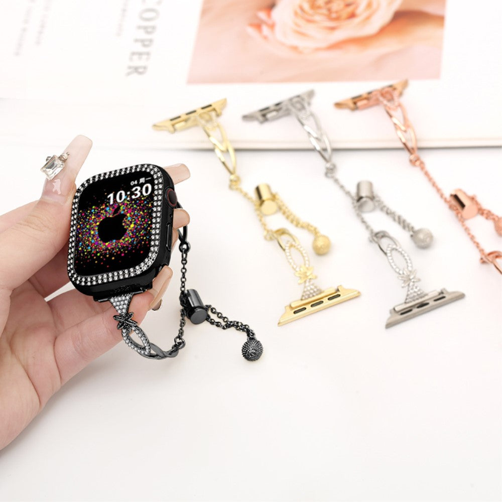 Super Fantastic Apple Smartwatch Rhinestone Universel Strap - Black#serie_1