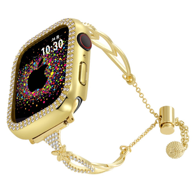 Super Fantastic Apple Smartwatch Rhinestone Universel Strap - Gold#serie_2