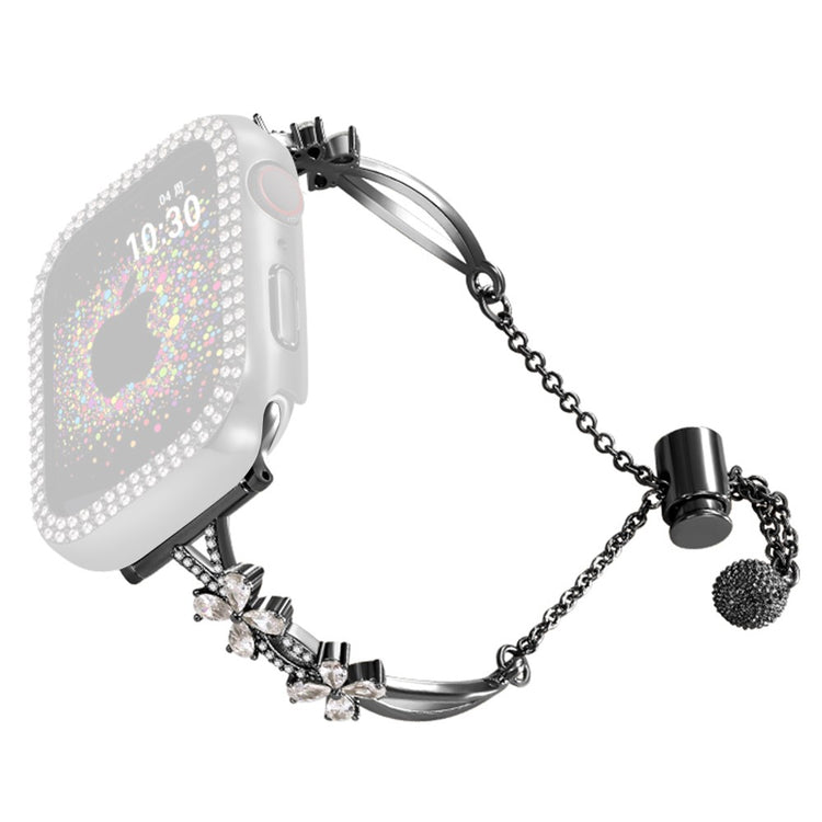 Remarkably Fashionable 20mm Rhinestone Strap - Black#serie_1