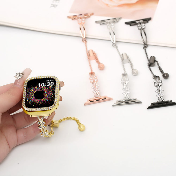 Super Sweet Apple Smartwatch Rhinestone Universel Strap - Gold#serie_2