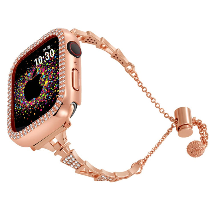 Super Cool Apple Smartwatch Rhinestone Universel Strap - Pink#serie_3