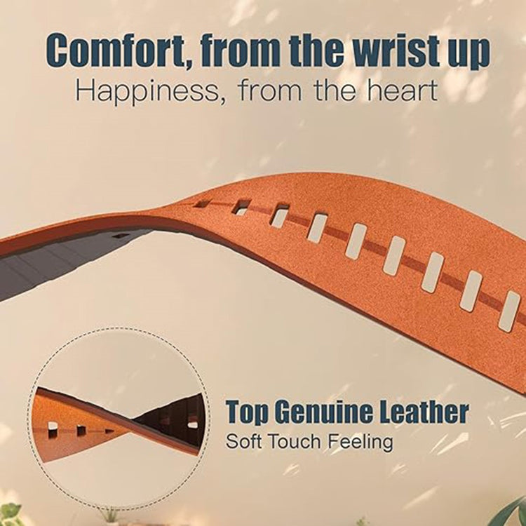 Superb Garmin Smartwatch Genuine Leather Universel Strap - Brown#serie_2