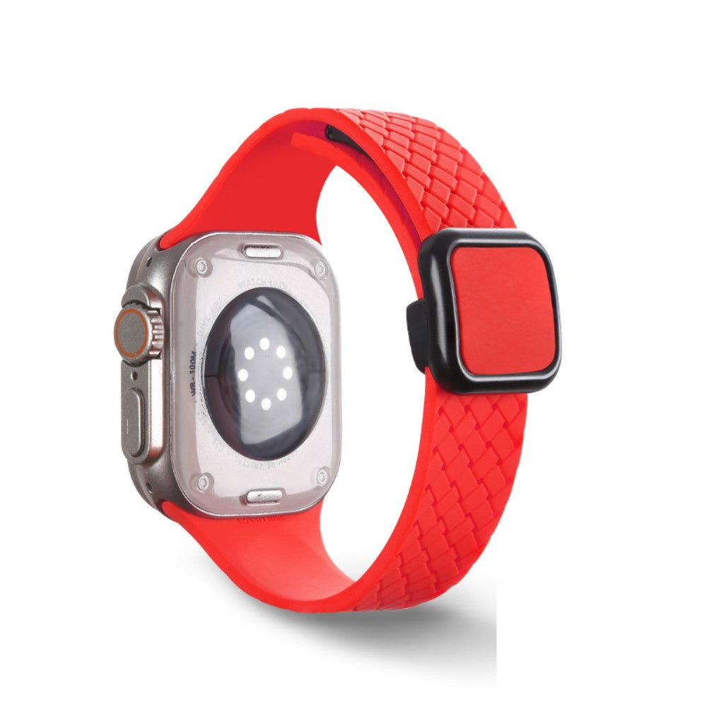 Super Comfortable Apple Smartwatch Silicone Universel Strap - Red#serie_8