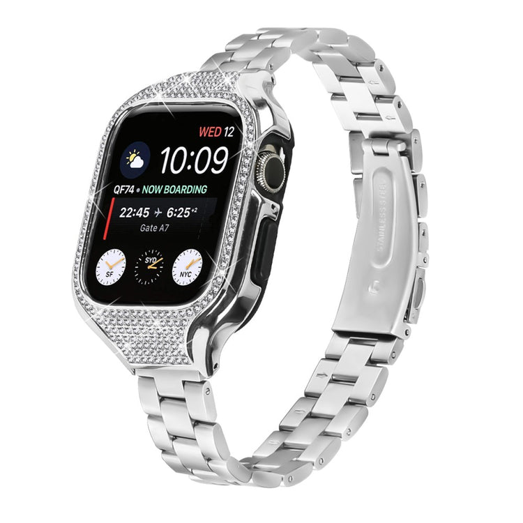 Incredibly Nice Apple Smartwatch Rhinestone Universel Strap - Silver#serie_013