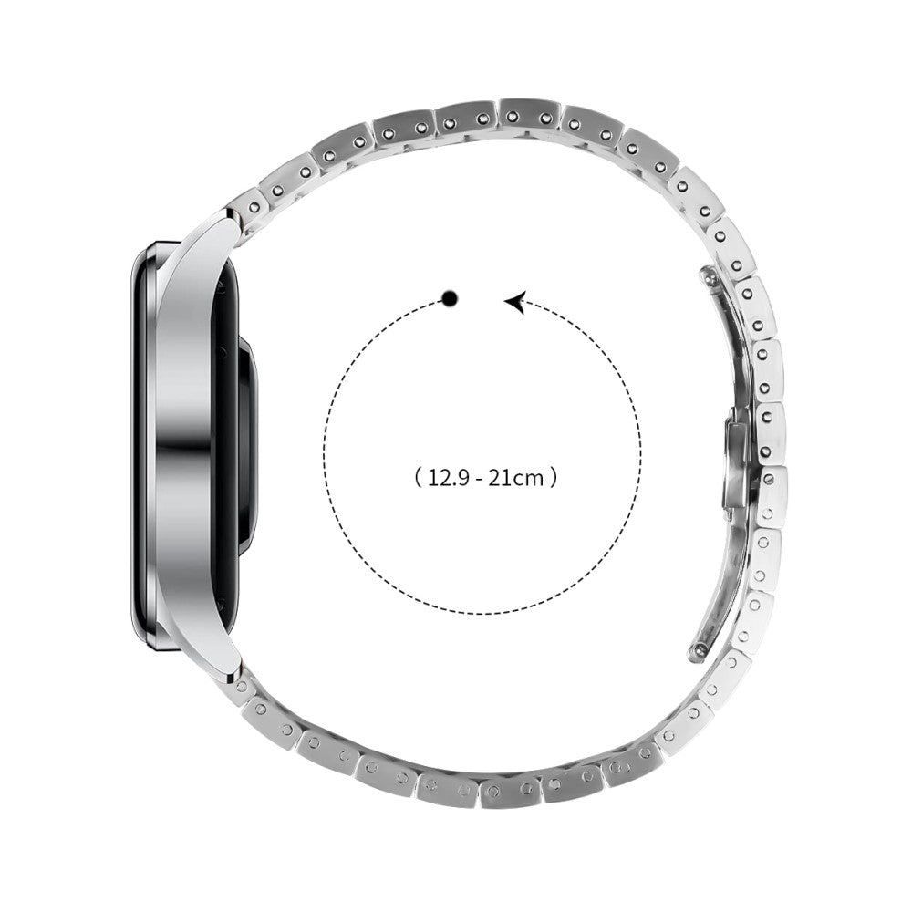 For Xiaomi Watch S1 Active / Watch S1 Stainless Steel Strap Line Design Replacement Wrist Band - Silver#serie_004