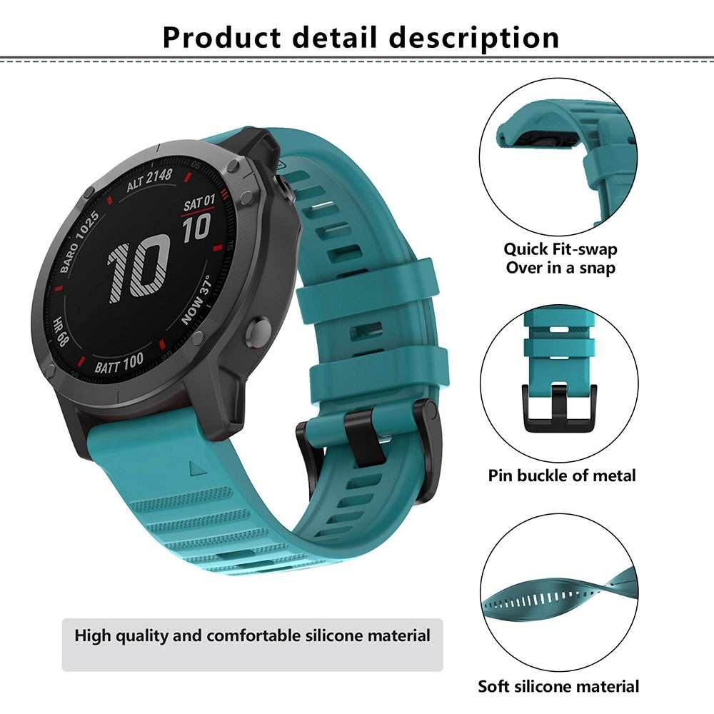 Really Beautiful Garmin Smartwatch Silicone Universel Strap - Green#serie_8