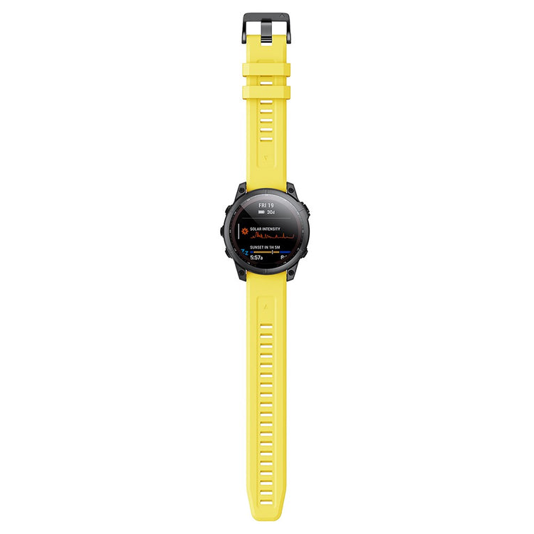 Mega Agreeable Garmin Smartwatch Silicone Universel Strap - Yellow#serie_6