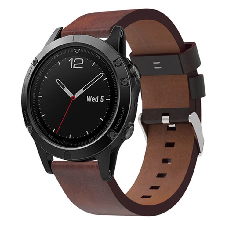 Very Good Garmin Smartwatch Genuine Leather Universel Strap - Brown#serie_076