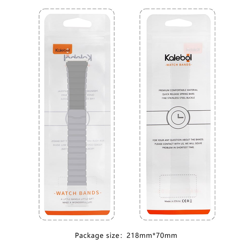 KALEBOL KLB-SSCXGJ-001 Strap for Apple Watch Series 9 8 7 41mm / 6 5 4 SE (2022) SE (2023) SE 40mm / 3 2 1 38mm Magnetic Silicone Band - Black+Grey#serie_1