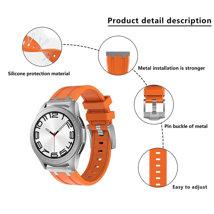 Really Beautiful Smartwatch Silicone Universel Strap - Silver#serie_8