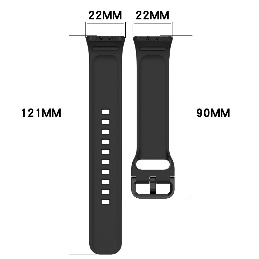 For Samsung Galaxy Fit3 Flexible Watch Strap Silicone Band Wrist Bracelet - Black#serie_1