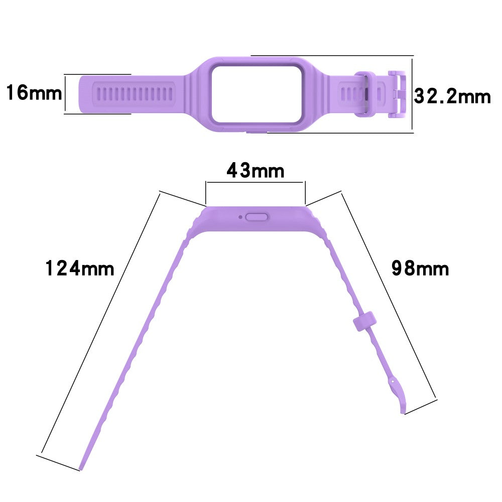 Super Nice Samsung Galaxy Fit 3 Silicone Strap - Purple#serie_1