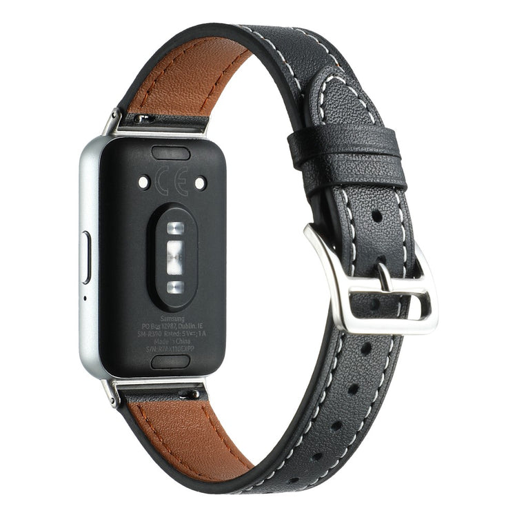 Very Elegant Samsung Galaxy Fit 3 Genuine Leather Strap - Black#serie_6