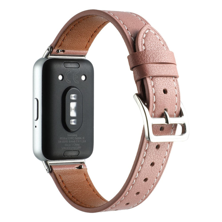 Very Elegant Samsung Galaxy Fit 3 Genuine Leather Strap - Pink#serie_8