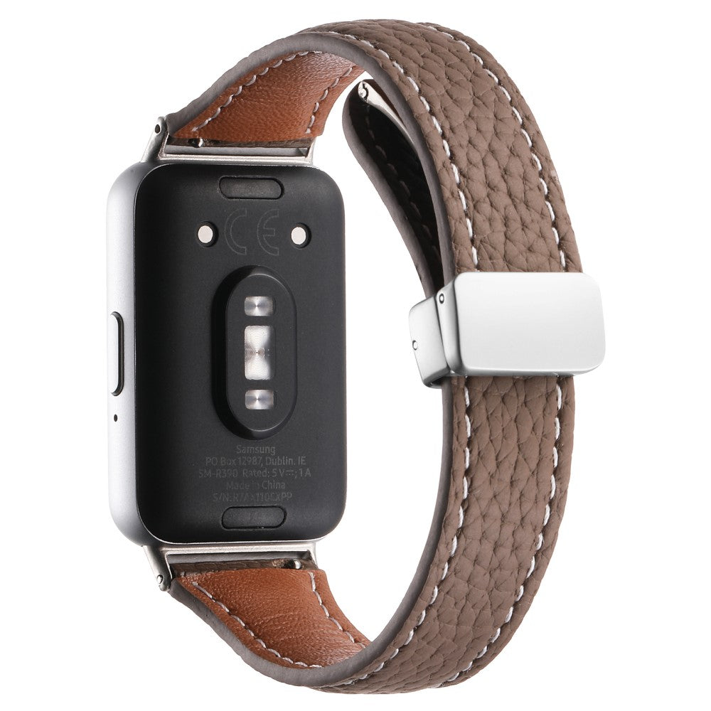 Super Pleasant Samsung Galaxy Fit 3 Genuine Leather Strap - Brown#serie_10