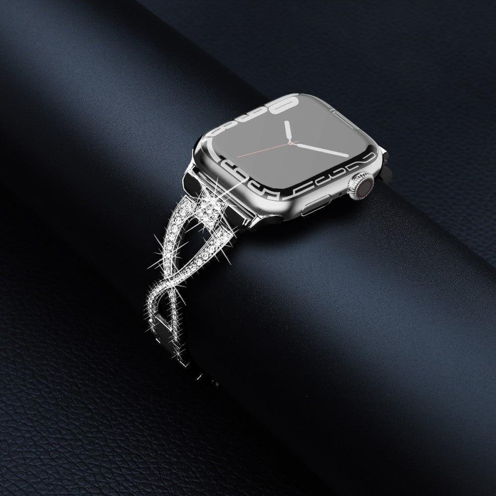 Incredibly Cool Apple Smartwatch Rhinestone Universel Strap - Silver#serie_5