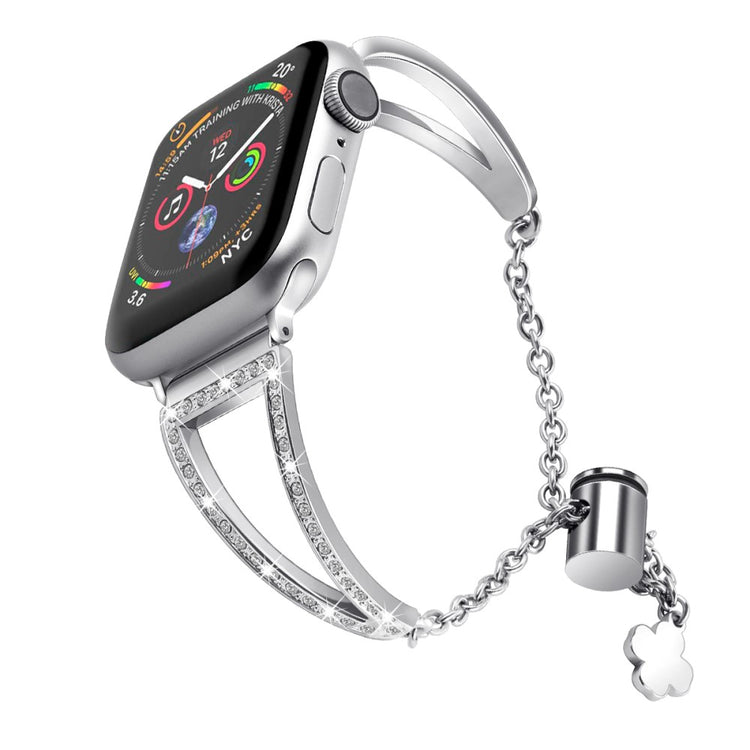 Mega Strong Apple Smartwatch Rhinestone Universel Strap - Silver#serie_3