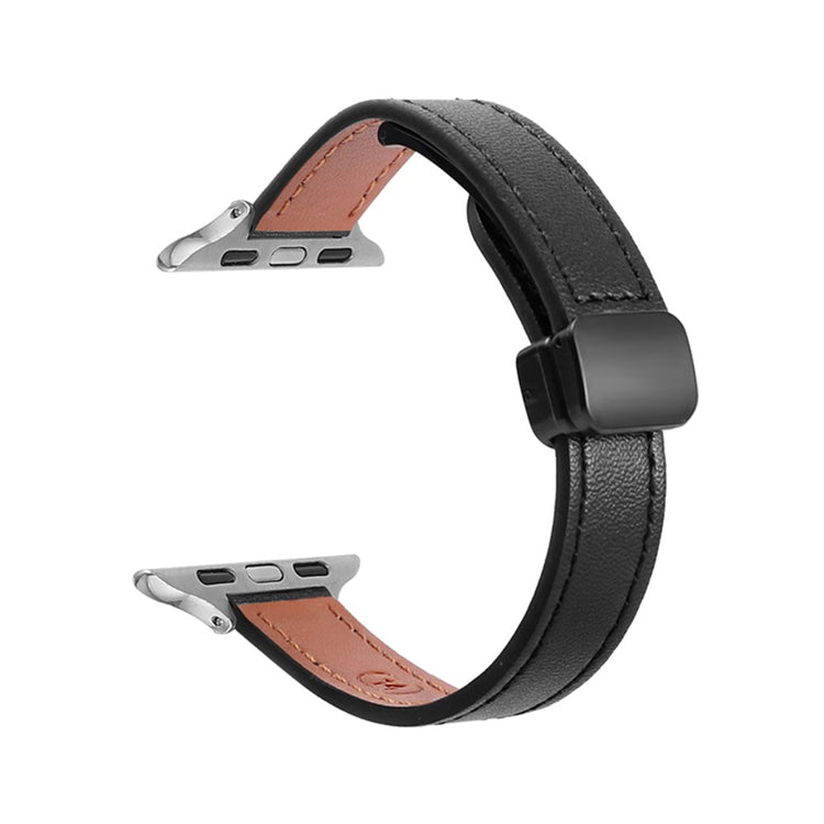 Super Neat Apple Smartwatch Pu Leather Universel Strap - Black#serie_10