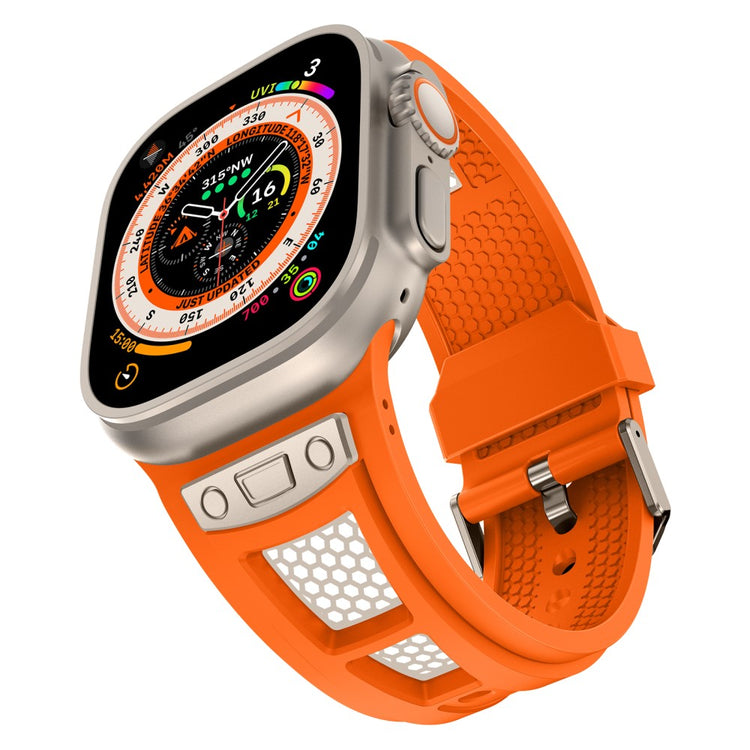 Mega Nice Apple Smartwatch Silicone Universel Strap - Orange#serie_2