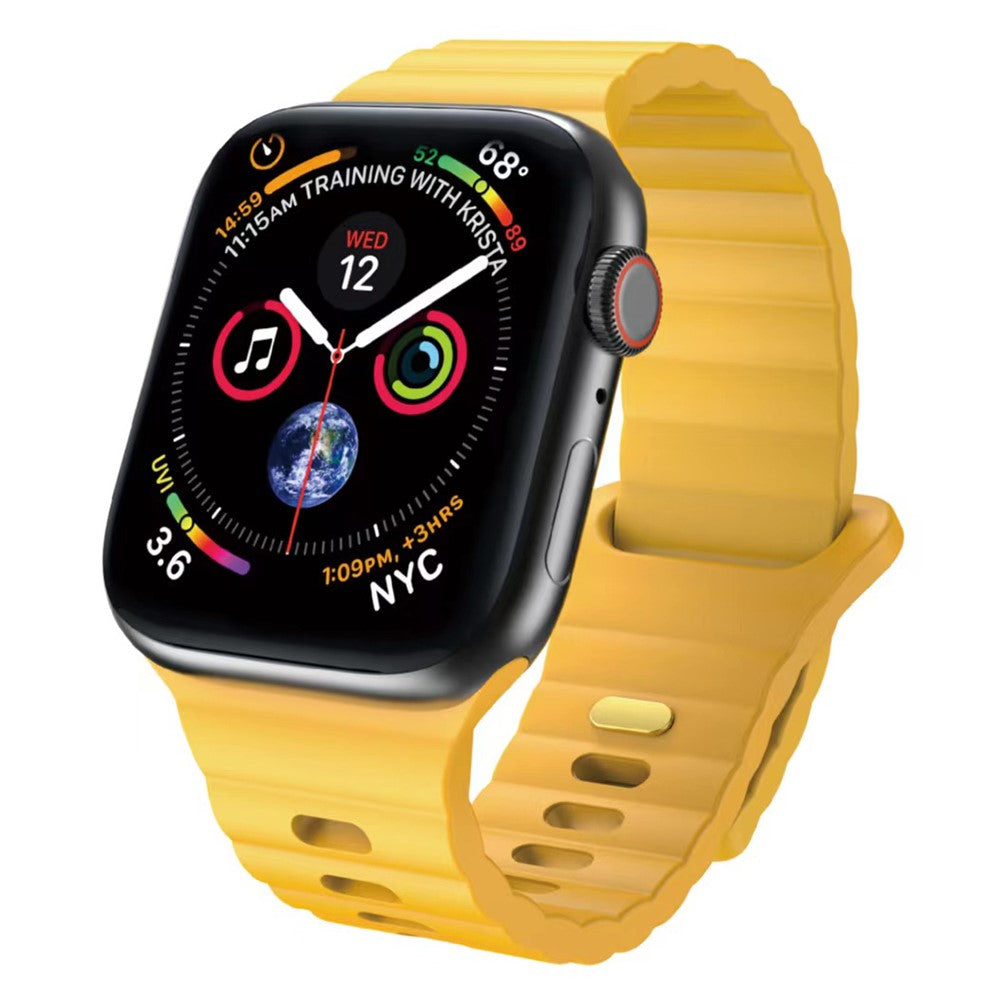 Super Sweet Apple Smartwatch Silicone Universel Strap - Yellow#serie_1