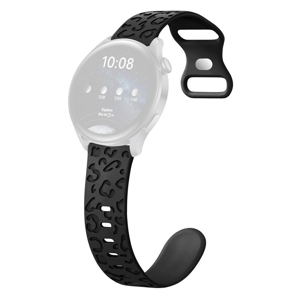 Incredibly Pleasant Smartwatch Silicone Universel Strap - Black#serie_1