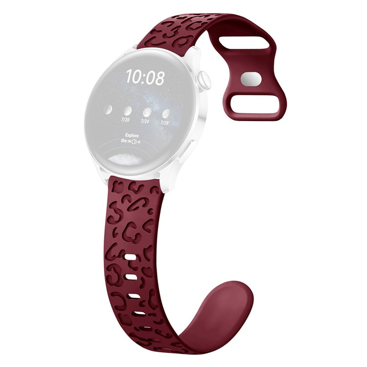 Incredibly Pleasant Smartwatch Silicone Universel Strap - Red#serie_5