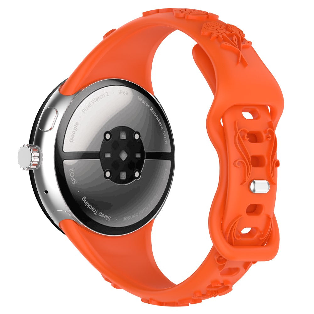 Google Pixel Watch / Google Pixel Watch 2 Silicone Universel Strap - Orange#serie_1