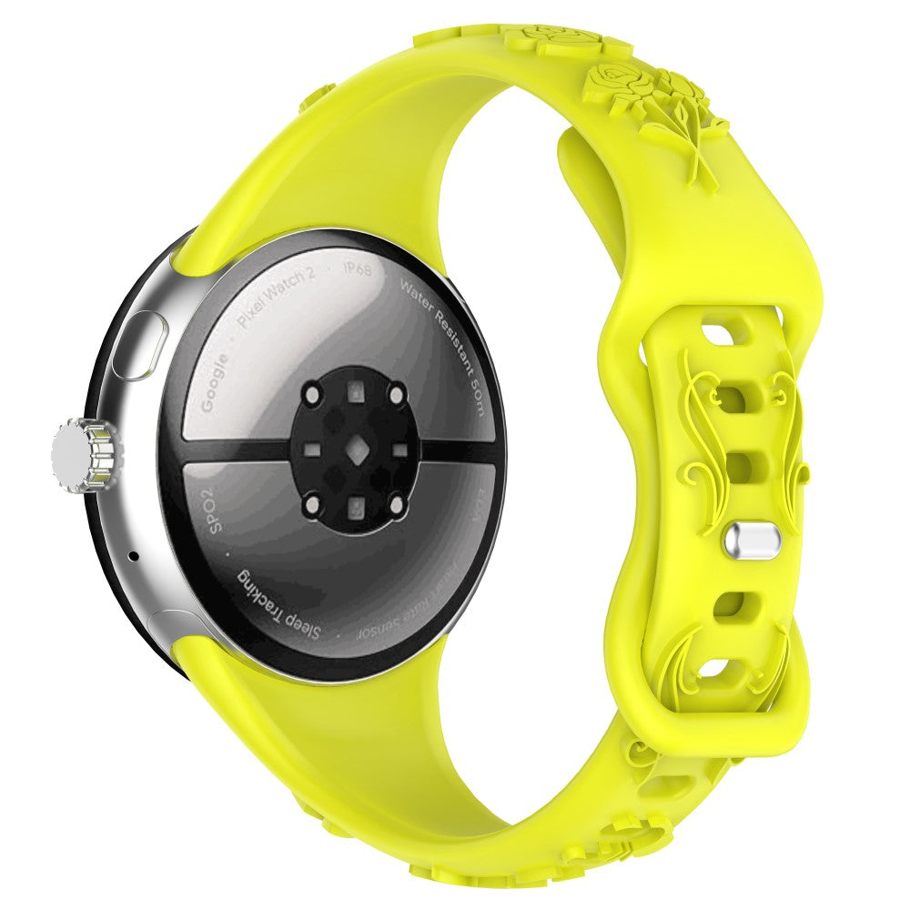 Google Pixel Watch / Google Pixel Watch 2 Silicone Universel Strap - Yellow#serie_5