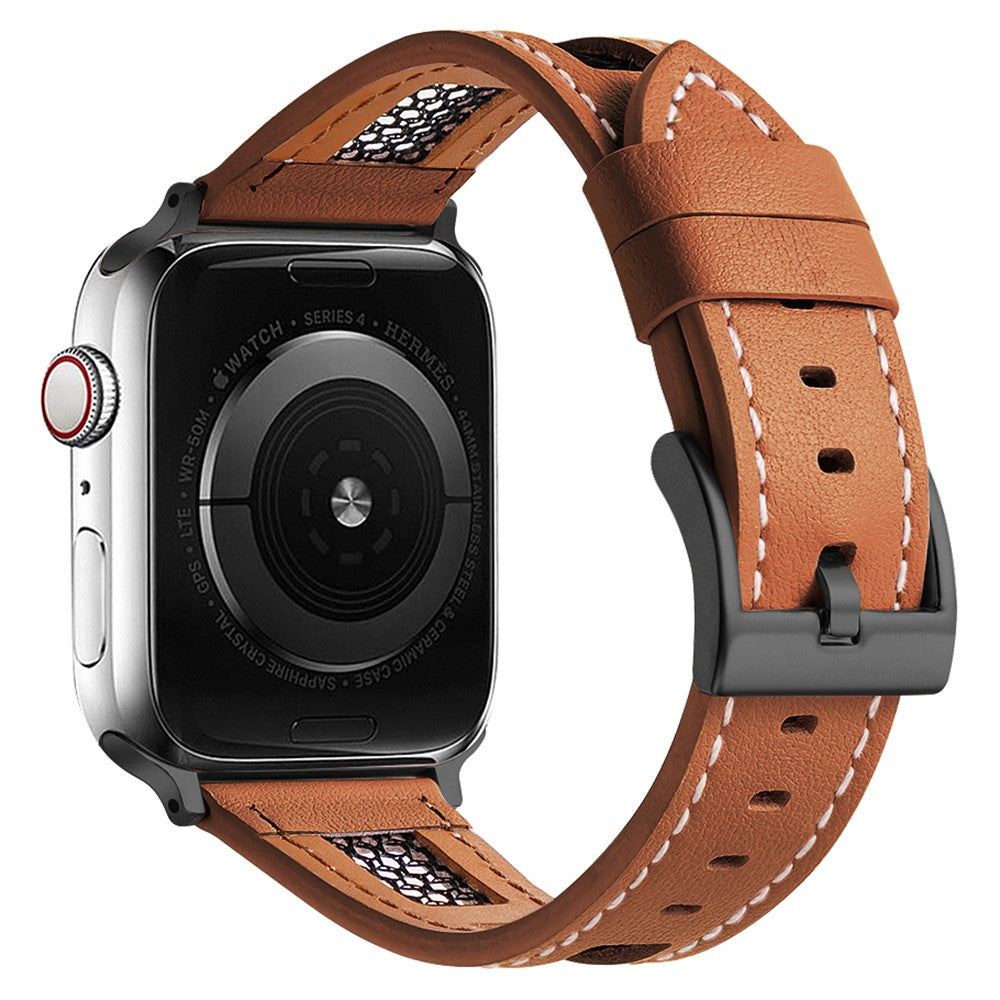 Exquisite Apple Smartwatch Genuine Leather Universel Strap - Brown#serie_7