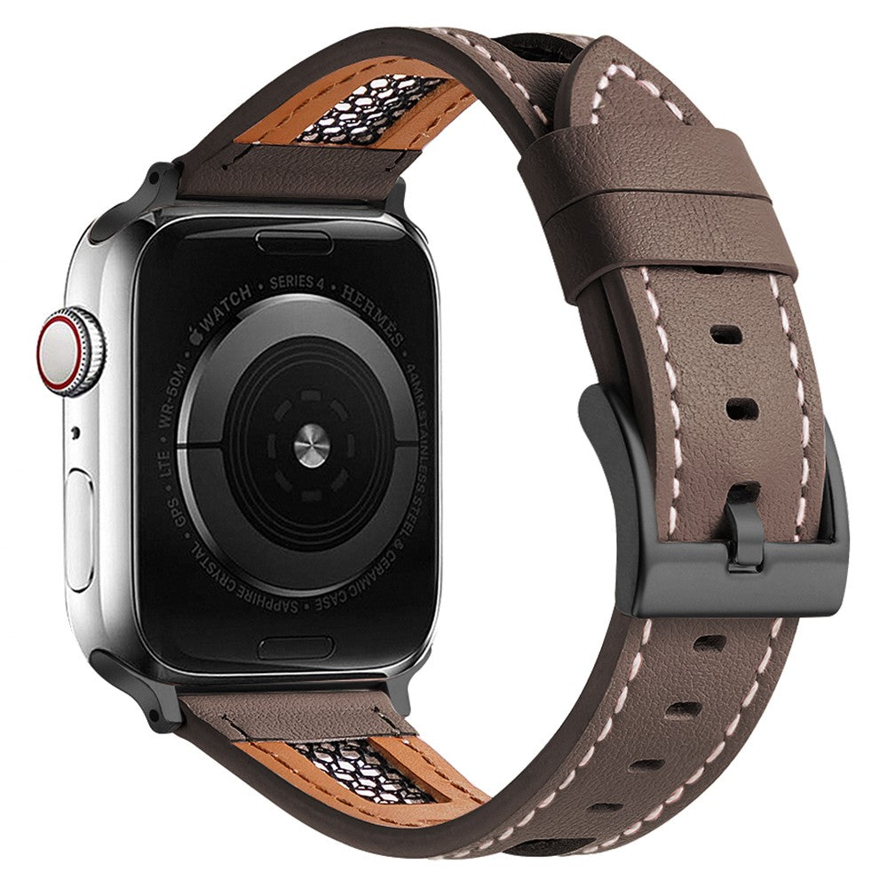 Super Cool Apple Smartwatch Genuine Leather Universel Strap - Brown#serie_6