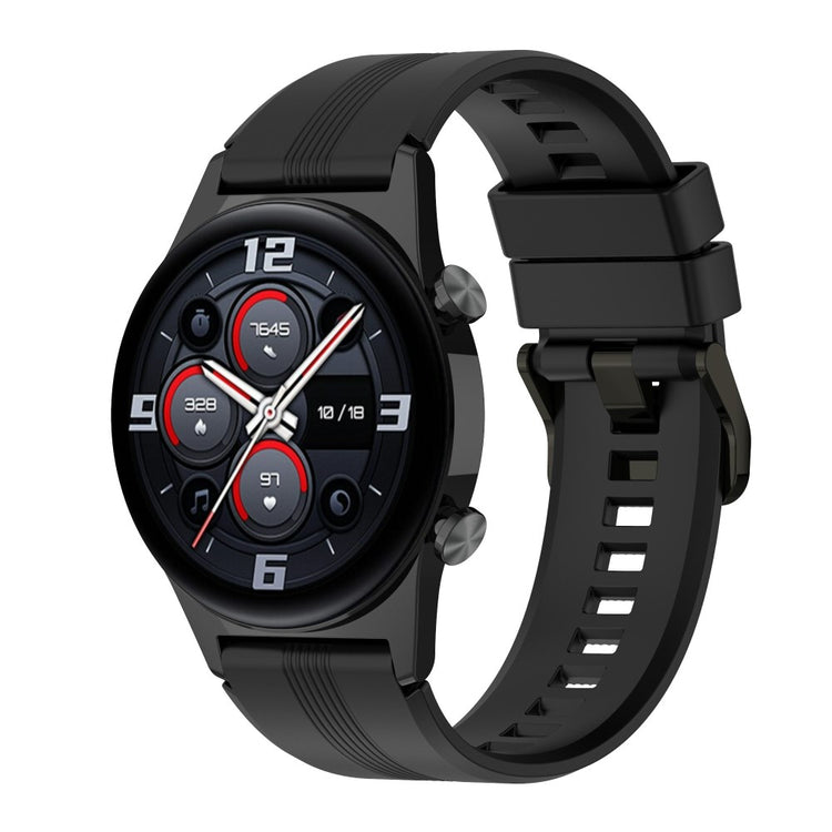 Superb Honor Watch GS 4 / Honor Watch Series Silicone Strap - Black#serie_1