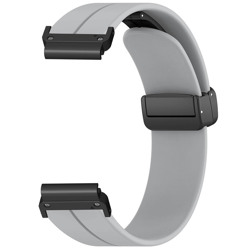 Comfortable Garmin Smartwatch Silicone Universel Strap - Silver#serie_9