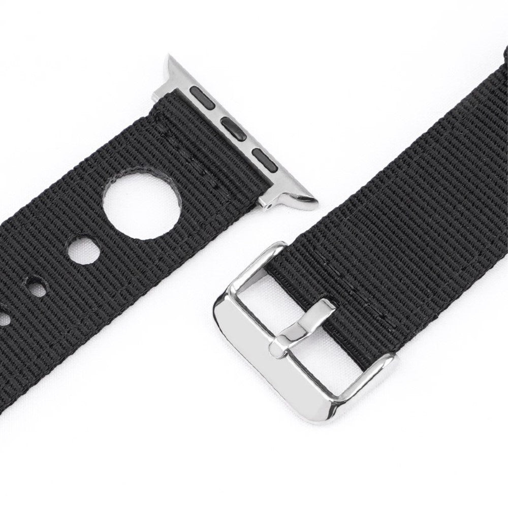 Super Cool Apple Smartwatch Nylon Universel Strap - Black#serie_1