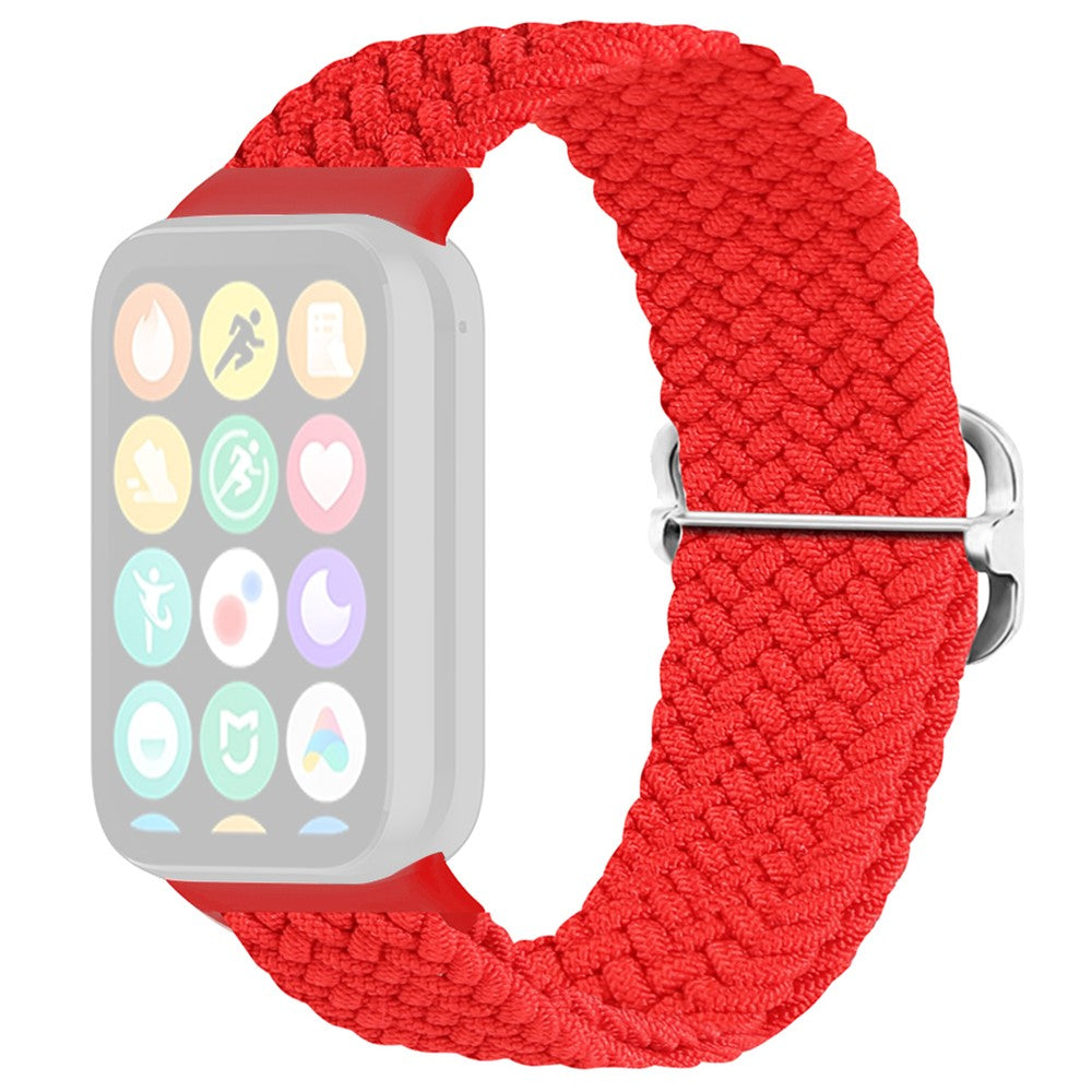 Stylish Xiaomi Redmi Watch 4 Nylon Strap - Red#serie_8