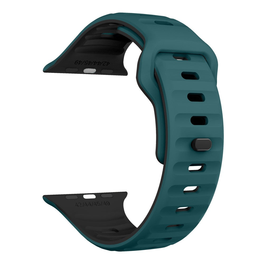 Tough Apple Smartwatch Silicone Universel Strap - Green#serie_4