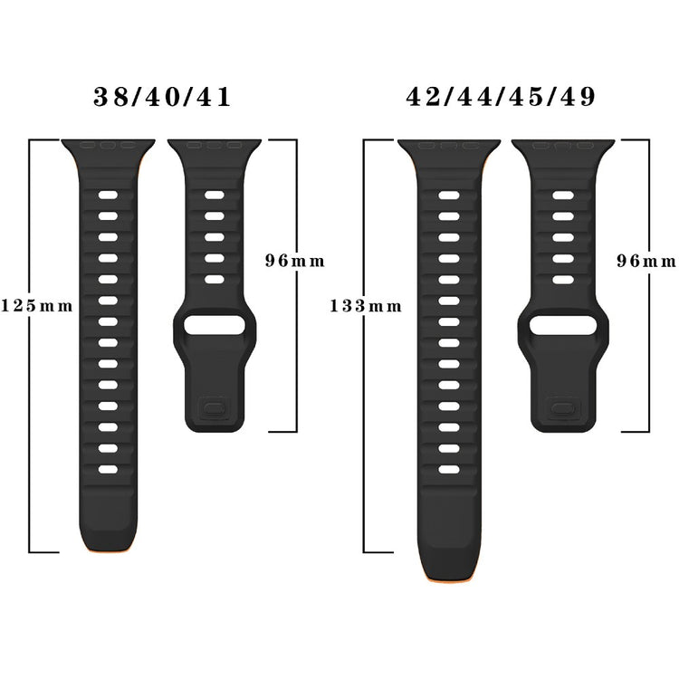 Remarkably Neat Apple Smartwatch Silicone Universel Strap - Black#serie_3