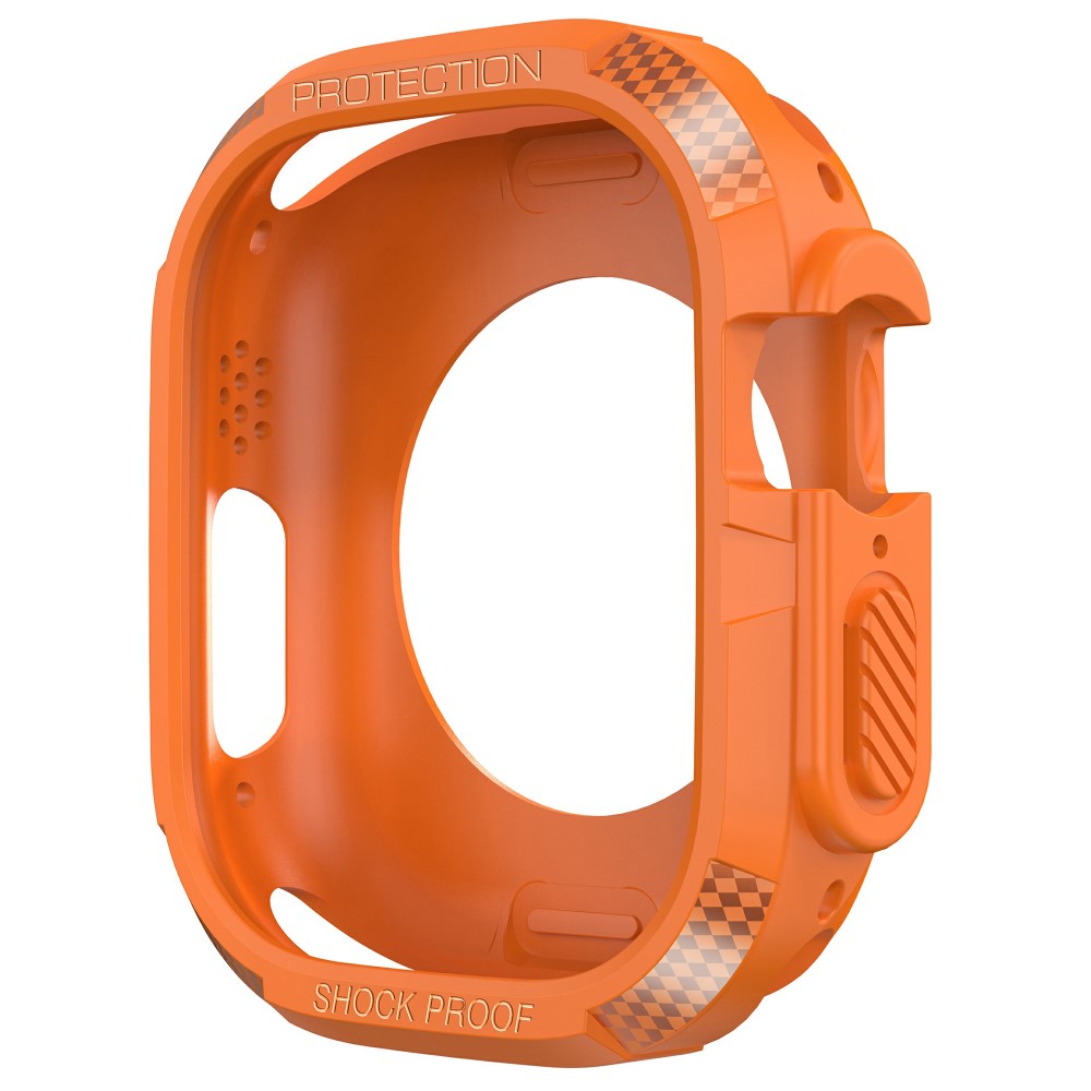 Comfortable Apple Watch Ultra Silicone Strap - Orange#serie_2