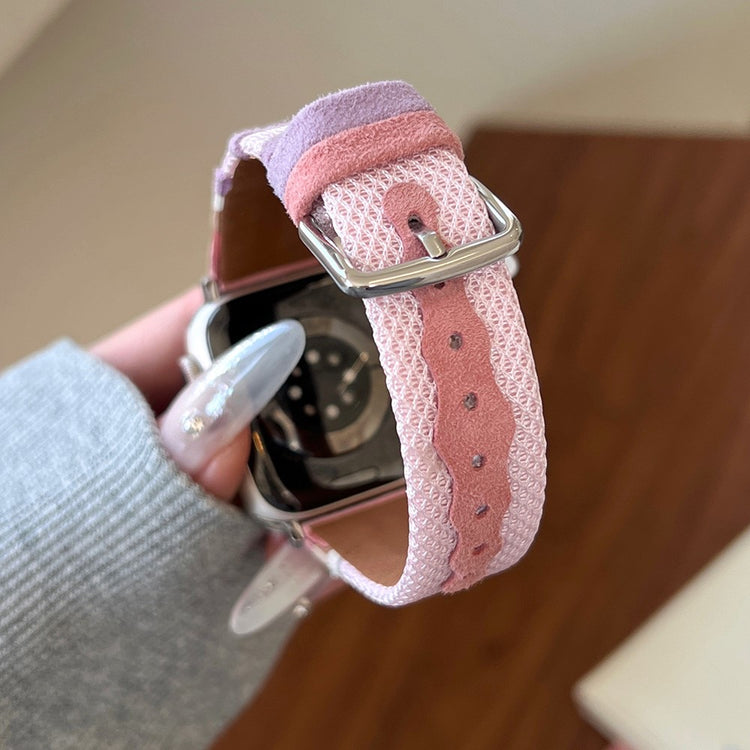 Remarkably Good Apple Smartwatch Pu Leather Universel Strap - Pink#serie_5