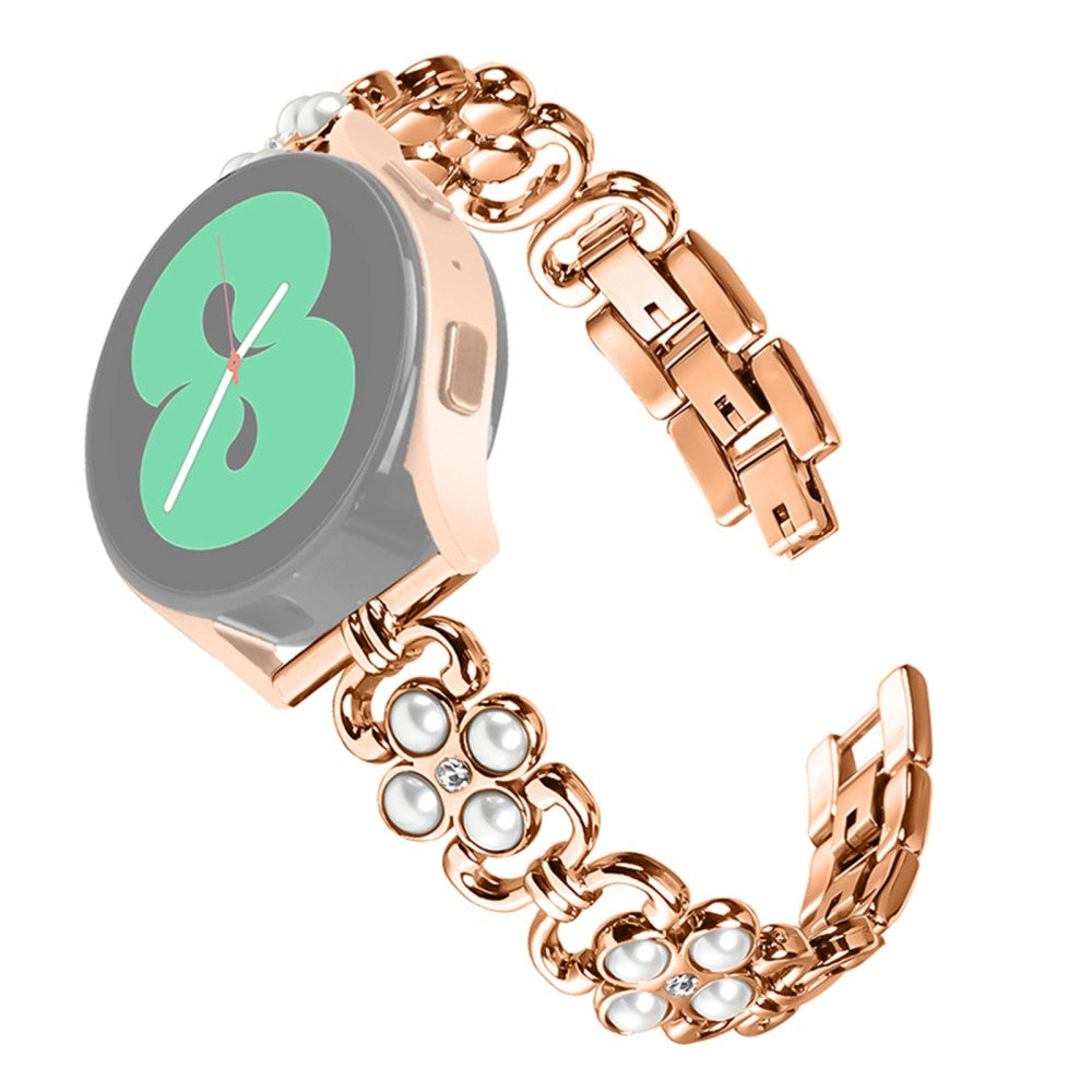 Gabb Watch 1 Stainless Steel band Pearl Decor Four Leaf Clover Watch Strap - Rose Gold#serie_2