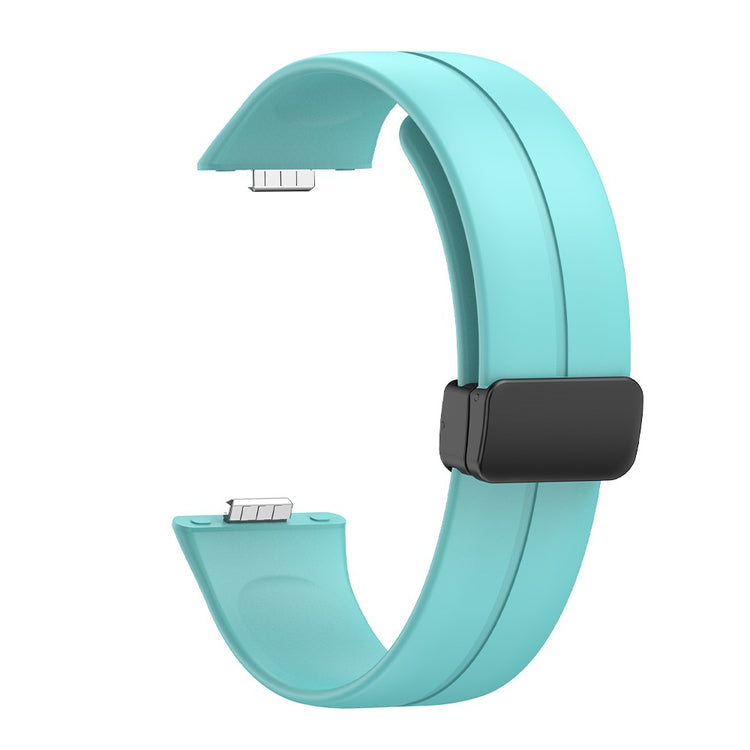 Huawei Watch Fit 3 Silicone Strap Magnetic Folding Buckle Watch band  - Teal Green#serie_8