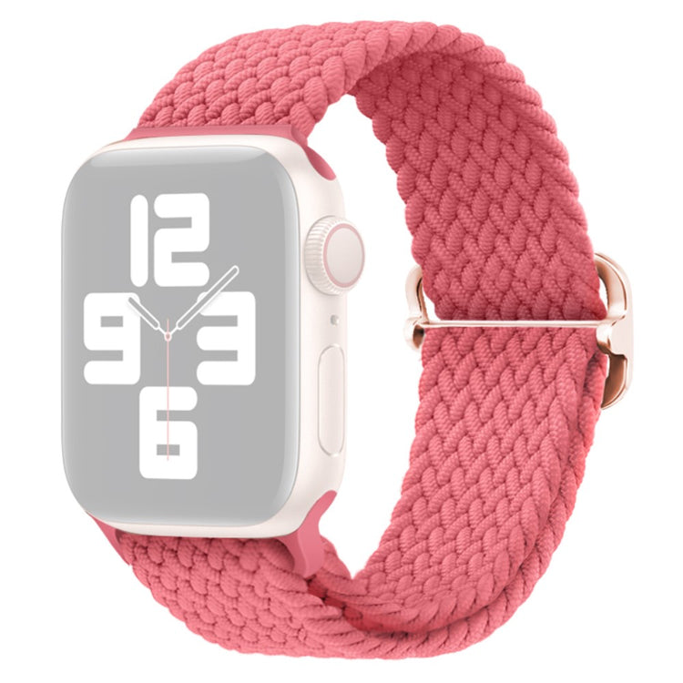 Apple Watch Series 9 8 7 41mm / 6 5 4 SE (2022) SE (2023) SE 40mm / 3 2 1 38mm Watch band Braided Nylon Strap - Pink#serie_21