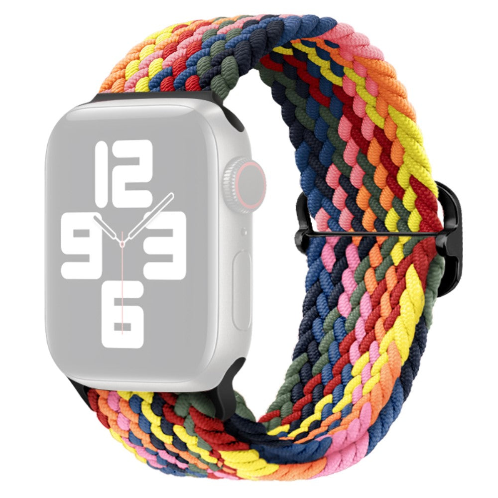 Apple Watch Ultra 2 Ultra 49mm / 9 8 7 45mm / 6 5 4 SE (2023) SE (2022) SE 44mm / 3 2 1 42mm Strap Nylon Braided Watch band  - Multi-color#serie_17