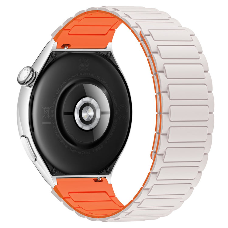 Silicone Watch band Huawei Watch 4 / 4 Pro / GT 4 46mm Magnetic Wrist Strap - Starlight / Orange#serie_5